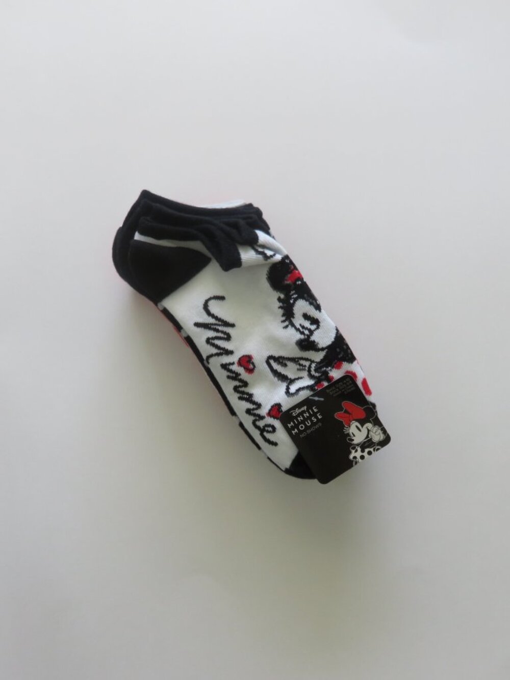 (#136) Minnie Mouse 5 Pairs No-Show Socks Shoe Size 4-10